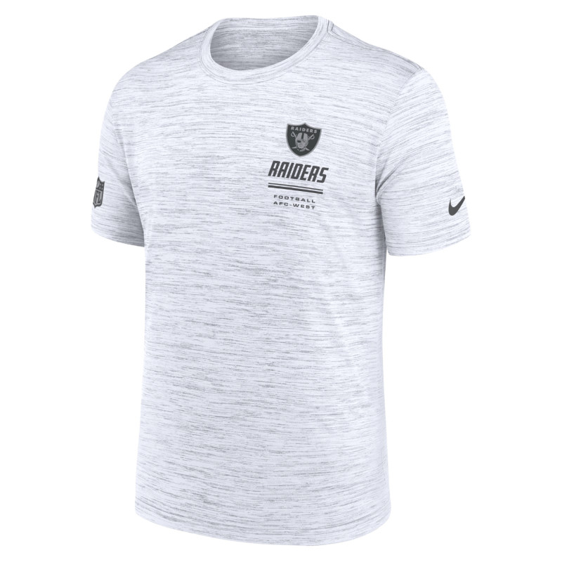 Nike Raiders Dri-FIT Team Issue White Velocity Tee | Official Las Vegas Raiders T-Shirt & Fan Gear