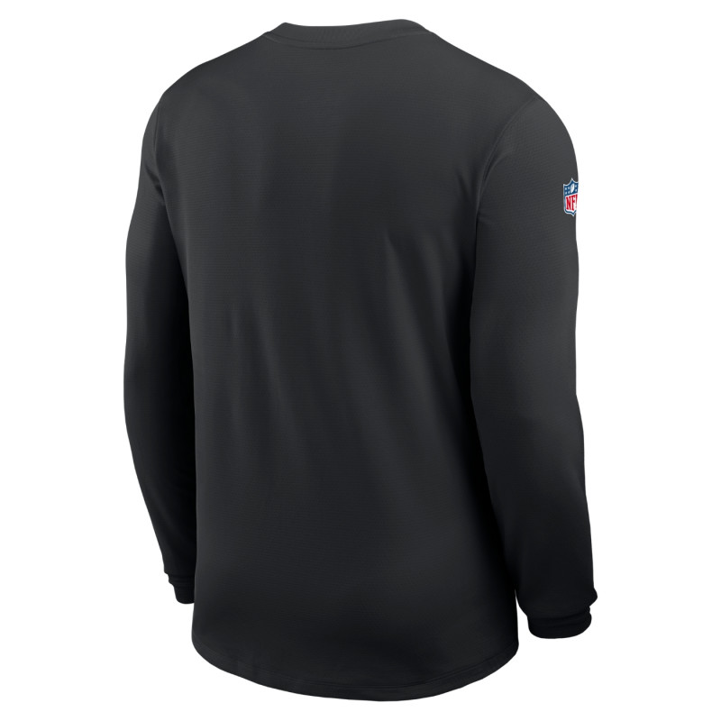 NIKE LAS VEGAS RAIDERS DRI-FIT COACH UV LONG SLEEVE TEE