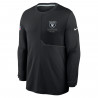 NIKE LAS VEGAS RAIDERS DRI-FIT COACH UV LONG SLEEVE TEE