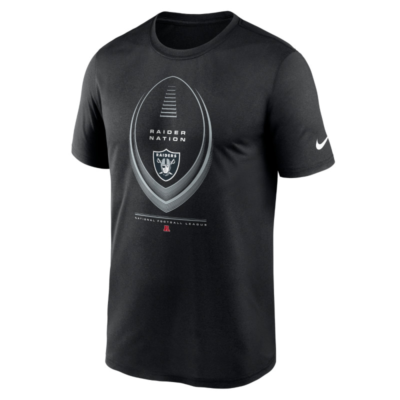 Nike Raider Nation Black Dri-FIT Legend Icon Tee | Official Las Vegas Raiders T-Shirt & Fan Gear