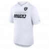 Nike Las Vegas Raiders White Dri-FIT Hooded Tee | Official Las Vegas Raiders T-Shirt & Fan Gear