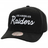 MITCHELL & NESS LOS ANGELES RAIDERS PRO CROWN SCRIPT CAP