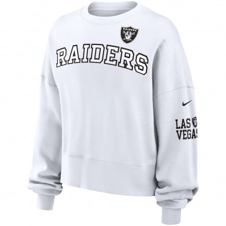 NIKE WOMENS LAS VEGAS RAIDERS OVERSIZED CREWNECK SWEATSHIRT