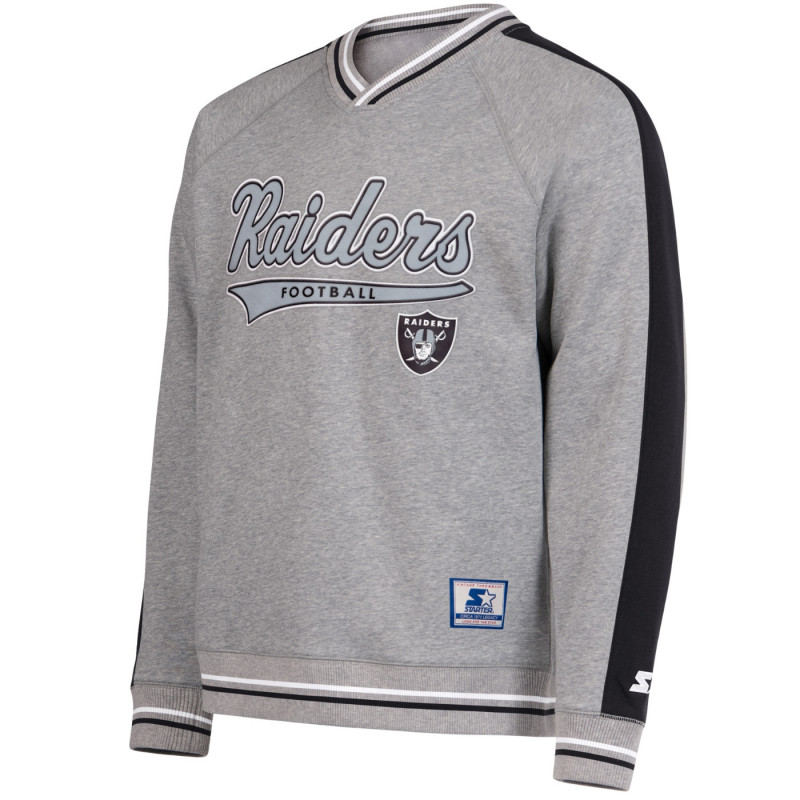 STARTER RAIDERS RUNNER CREWNECK SWEATSHIRT