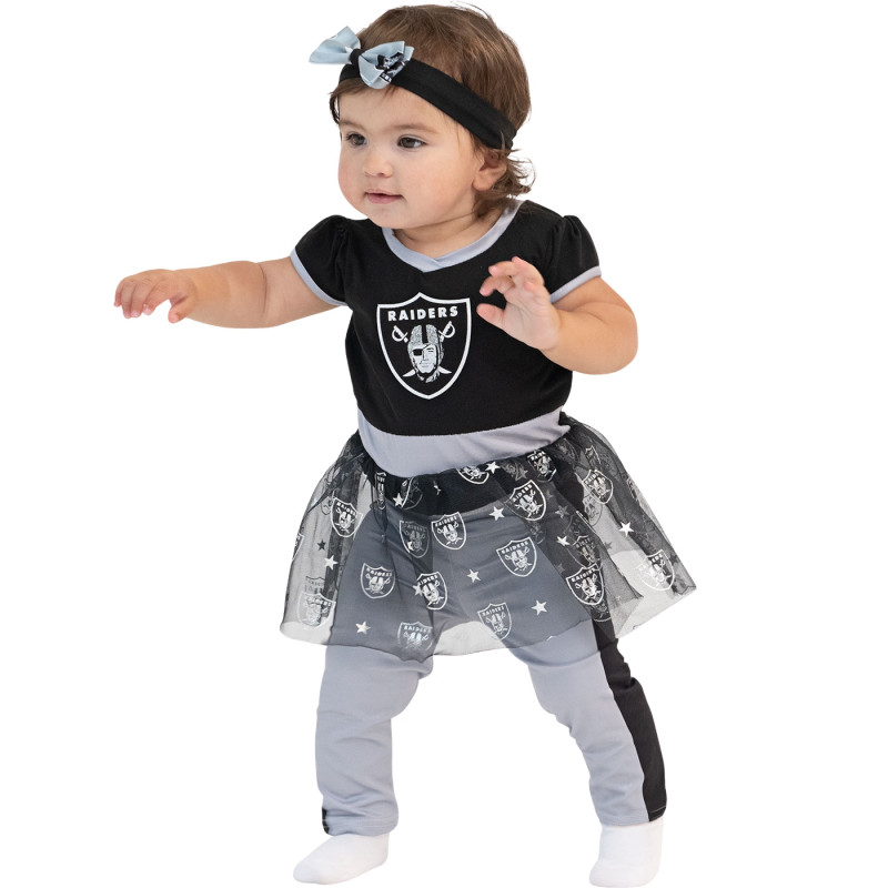 GIRLS INFANT RAIDERS TAILGATE GAME DAY 3-PIECE SET