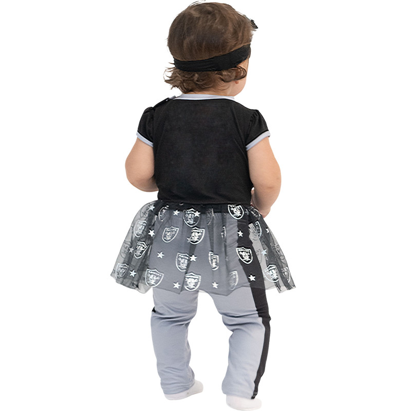 GIRLS INFANT RAIDERS TAILGATE GAME DAY 3-PIECE SET