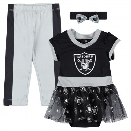 GIRLS INFANT RAIDERS TAILGATE GAME DAY 3-PIECE SET