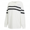 WEAR BY ERIN ANDREWS WOMENS RAIDERS STRIPE LONG SLEEVE TEE