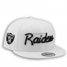 NEW ERA LOS ANGELES RAIDERS 9FIFTY SHIELD SCRIPT CAP