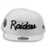 NEW ERA LOS ANGELES RAIDERS 9FIFTY SHIELD SCRIPT CAP