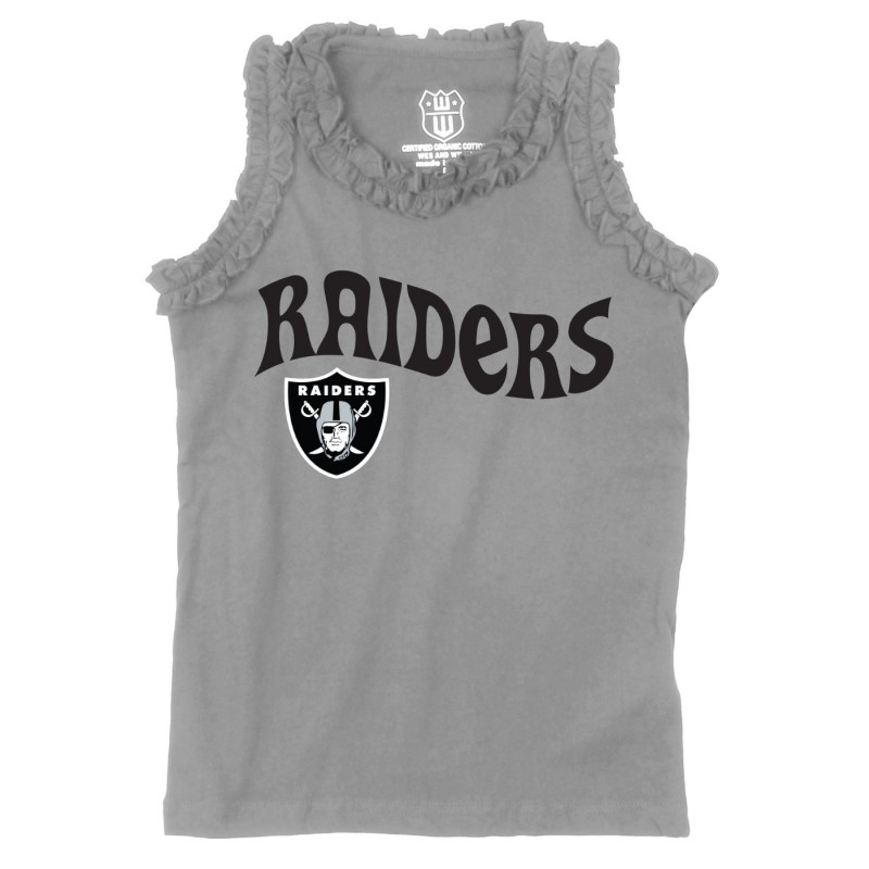 GIRLS JUVENILE RAIDERS RUFFLE TANK