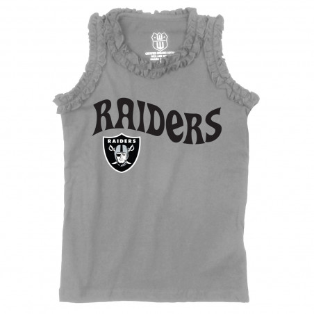 GIRLS JUVENILE RAIDERS RUFFLE TANK