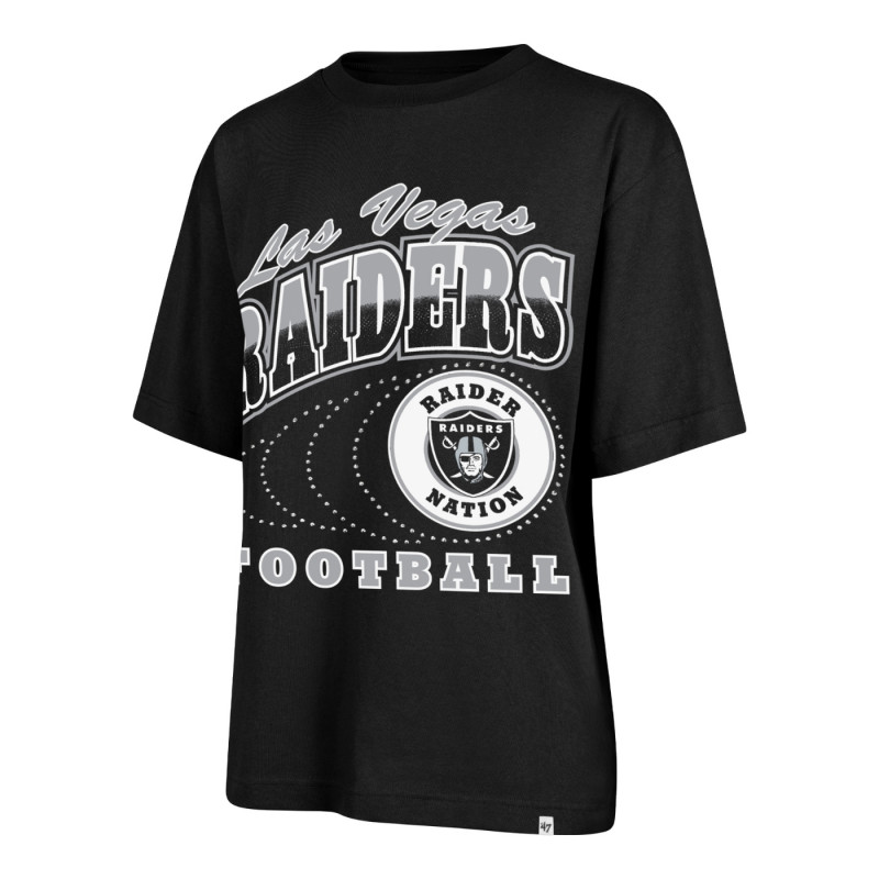 '47 WOMENS LAS VEGAS RAIDERS SHIMMER SHOT FOUNDATION TEE