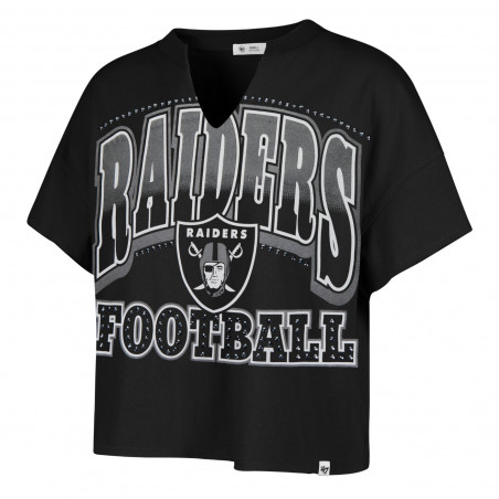 '47 WOMENS RAIDERS WIN BIG OVERSIZED NOTCH NECK TEE