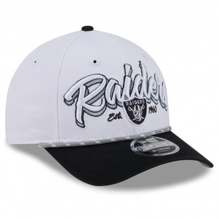 NEW ERA RAIDERS 9FORTY M-CROWN TEAM LOYAL WHITE CAP