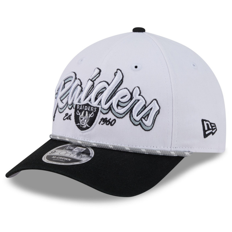 NEW ERA RAIDERS 9FORTY M-CROWN TEAM LOYAL WHITE CAP