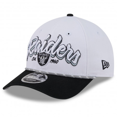 NEW ERA RAIDERS 9FORTY M-CROWN TEAM LOYAL WHITE CAP