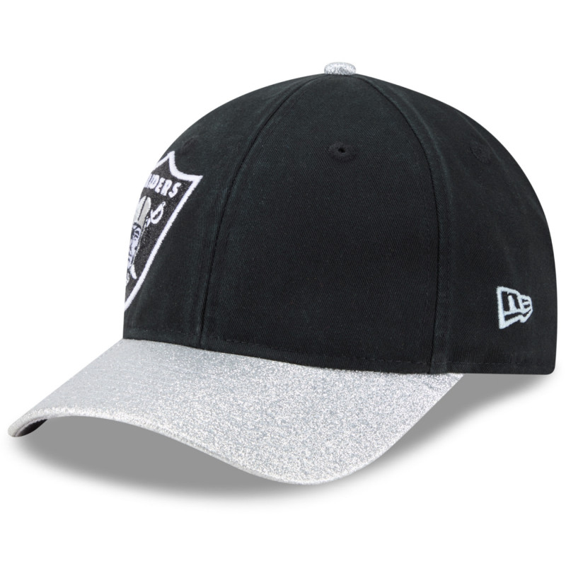 NEW ERA WOMENS RAIDERS 9FORTY TWO TONE GLITTER CAP