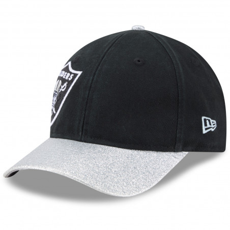 NEW ERA WOMENS RAIDERS 9FORTY TWO TONE GLITTER CAP