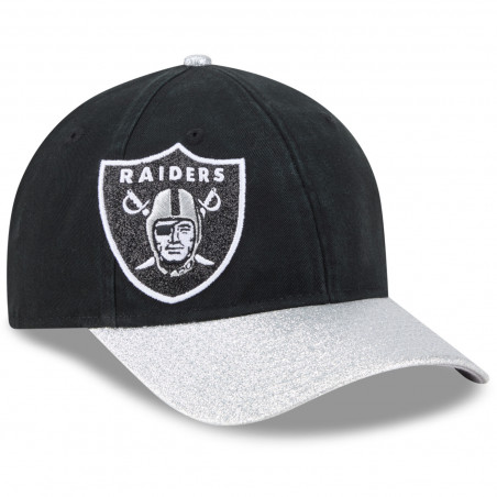 NEW ERA WOMENS RAIDERS 9FORTY TWO TONE GLITTER CAP