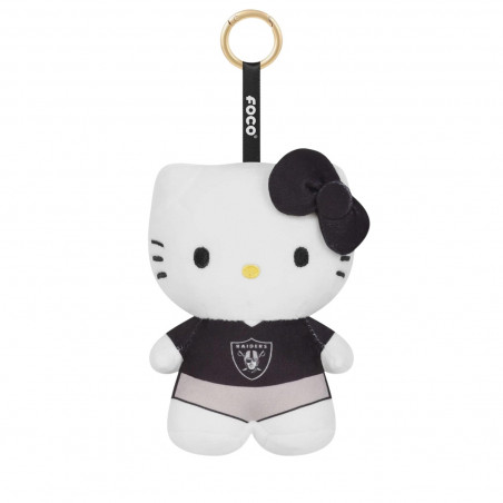 RAIDERS 6-INCH HELLO KITTY PLUSH CLIP KEYCHAIN