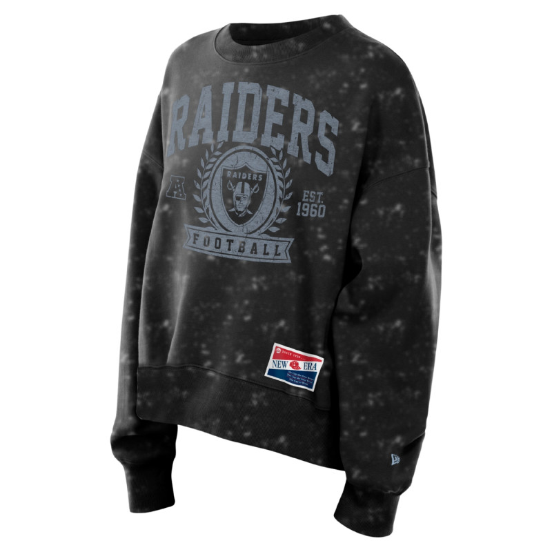 NEW ERA WOMENS RAIDERS FOOTBALL THROWBACK CREWNECK SWEATSHIRT