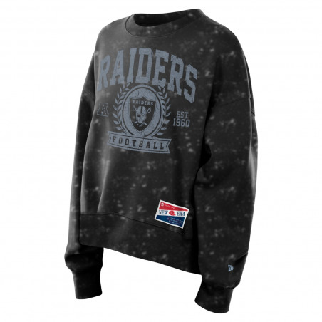 NEW ERA WOMENS RAIDERS FOOTBALL THROWBACK CREWNECK SWEATSHIRT