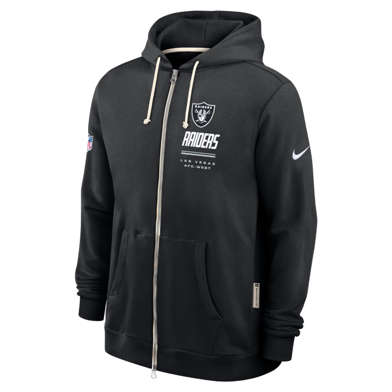 NIKE LAS VEGAS RAIDERS DRI-FIT FULL-ZIP HOODIE