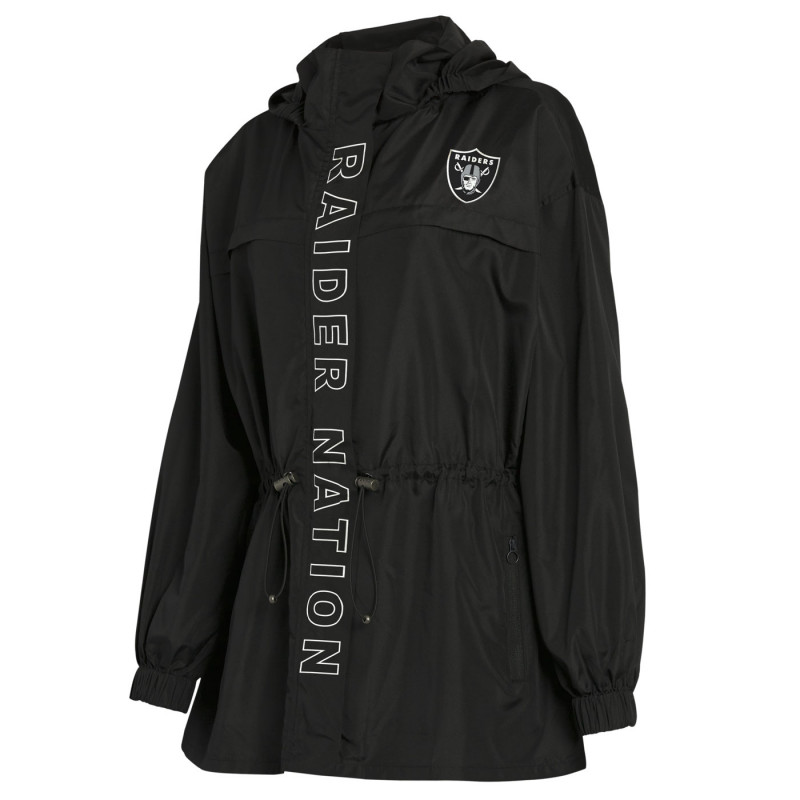 WEAR BY ERIN ANDREWS WOMENS RAIDERS PROMO WINDBREAKER JACKET