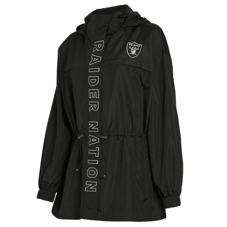 WEAR BY ERIN ANDREWS WOMENS RAIDERS PROMO WINDBREAKER JACKET