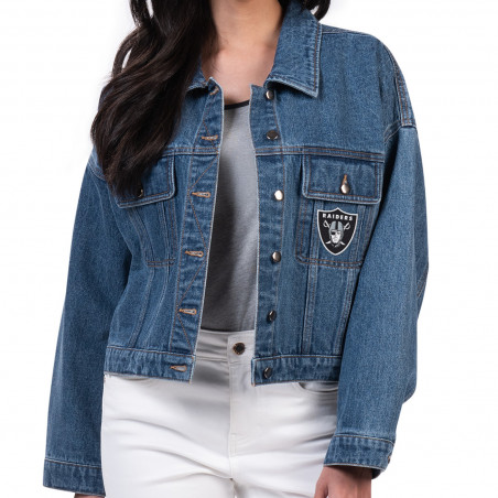 WOMENS RAIDERS VICTORY DENIM JACKET