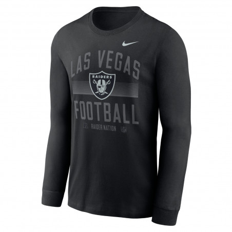 NIKE LAS VEGAS RAIDERS CLUB CREW LONG SLEEVE TEE