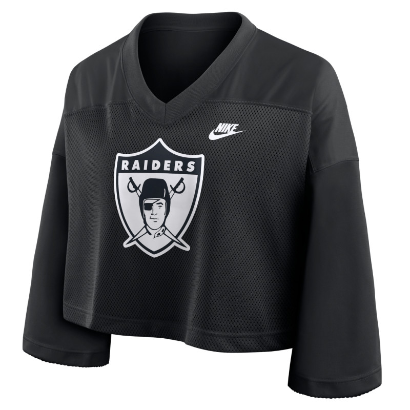 NIKE WOMENS RAIDERS REWIND FASHION JERSEY TEE