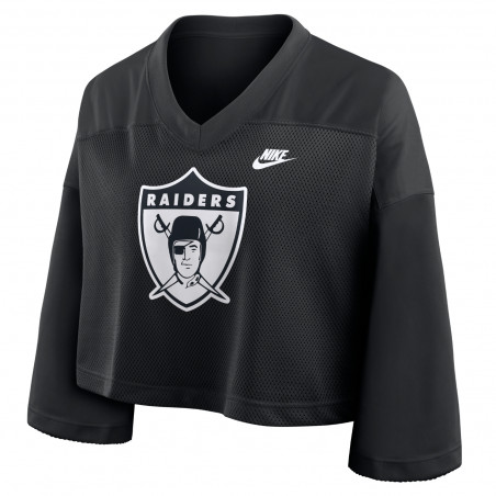 NIKE WOMENS RAIDERS REWIND FASHION JERSEY TEE