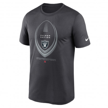 NIKE RAIDER NATION GRAY DRI-FIT LEGEND ICON TEE