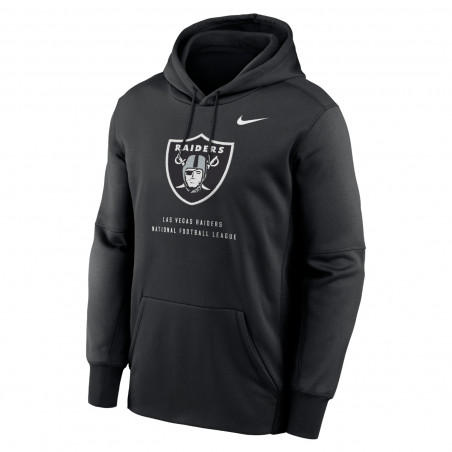 NIKE LAS VEGAS RAIDERS PERFORMANCE FLEECE THERMA HOODIE