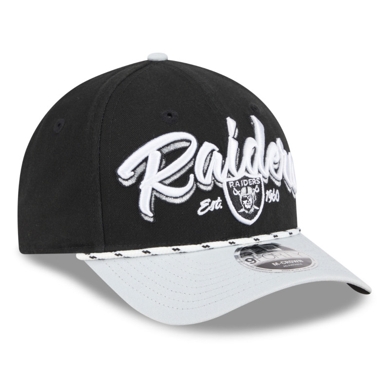 NEW ERA RAIDERS 9FORTY M-CROWN TEAM LOYAL BLACK CAP