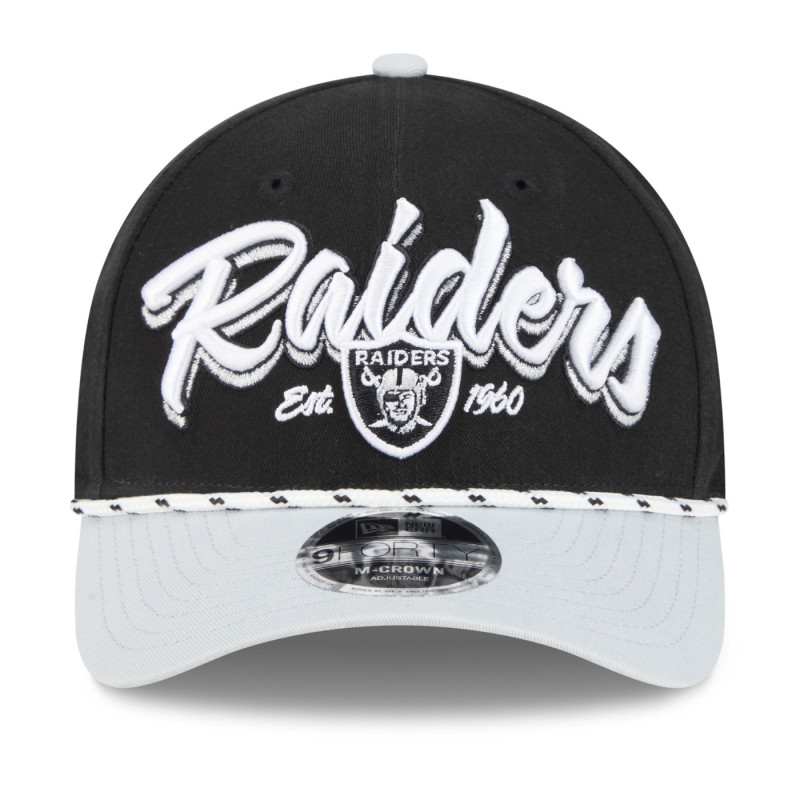 NEW ERA RAIDERS 9FORTY M-CROWN TEAM LOYAL BLACK CAP