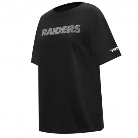 PRO STANDARD WOMENS RAIDERS JEWELS BOYFRIEND TEE