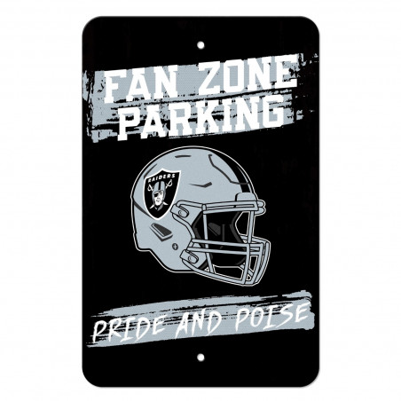 RAIDERS 18X12 METAL PARKING SIGN