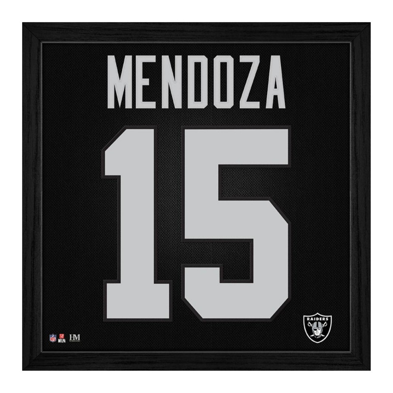 RAIDERS FERNANDO MENDOZA JERSEY NUMBER FRAME
