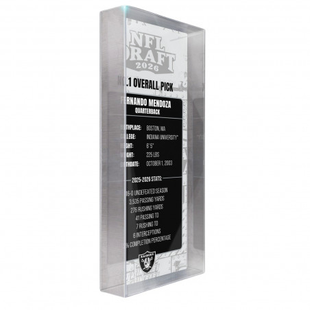 RAIDERS FERNANDO MENDOZA 2026 NFL DRAFT COMMEMORATIVE ACRYLIC TICKET
