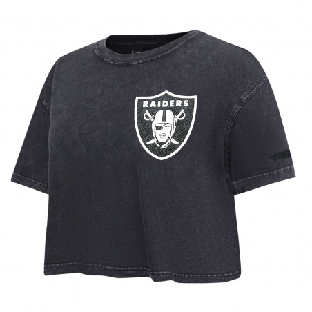 PRO STANDARD WOMENS RAIDERS WASHED JEWELS BOXY TEE