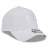 NEW ERA RAIDERS 9FORTY WHITE TONAL SHIELD CAP