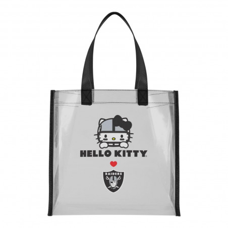 RAIDERS HELLO KITTY 12X12 CLEAR TOTE BAG
