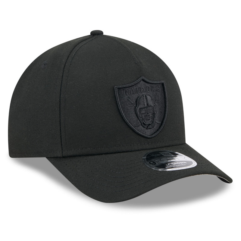 NEW ERA RAIDERS 9FORTY BLACK TONAL SHIELD CAP