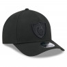 NEW ERA RAIDERS 9FORTY BLACK TONAL SHIELD CAP