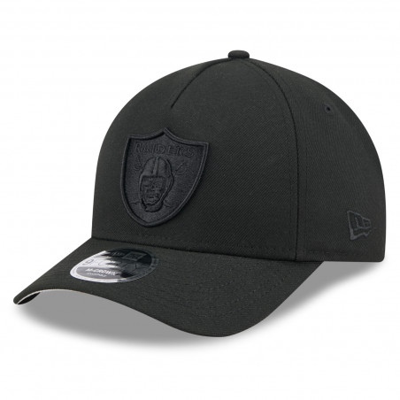 NEW ERA RAIDERS 9FORTY BLACK TONAL SHIELD CAP