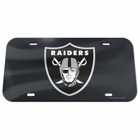RAIDERS 6X12 ACRYLIC LICENSE PLATE