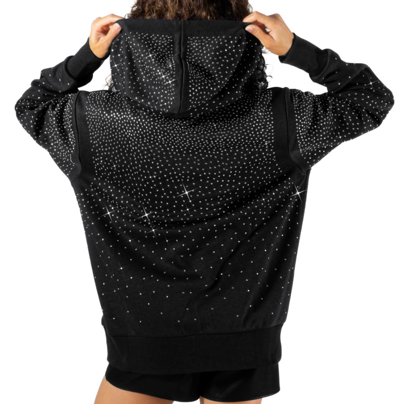 WOMENS RAIDERS SUNDAY LIGHTS RHINESTONE HOODIE